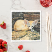 Serviette En Papier Cute fennec fox (En situation)
