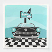 Serviette En Papier Cute Fifties Diner party (Devant)