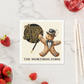 Serviette En Papier Cute Formal Gingerbread Homme Nouvel An (En situation)