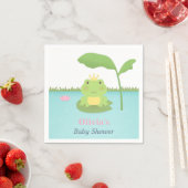 Serviette En Papier Cute Frog Prince Boy Baby shower Fournitures (En situation)