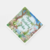Serviette En Papier Cute Frog Prince fête d'anniversaire (Coin)