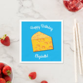 Serviette En Papier Cute Fromage Wedge Enfants 1er anniversaire fête (En situation)
