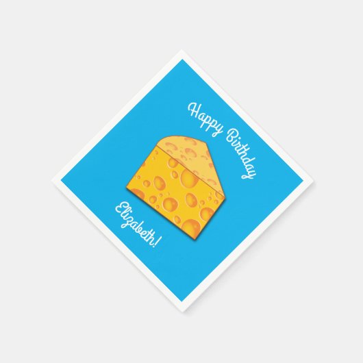 Serviette En Papier Cute Fromage Wedge Enfants 1er anniversaire fête (Coin)