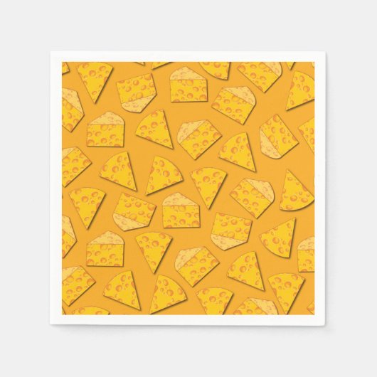 Serviette En Papier Cute Fromage Wedge Enfants 1er anniversaire fête (Devant)
