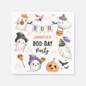 Serviette En Papier Cute Ghost Spooktacular Halloween Anniversaire (Devant)