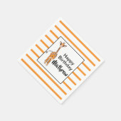 Serviette En Papier Cute Giraffe drawing, safari animals (Coin)