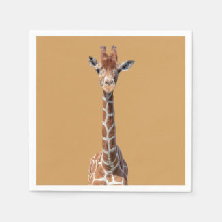 Serviette En Papier Cute giraffe face