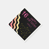 Serviette En Papier Cute Girl Wave Star Motif fête d'anniversaire (Coin)