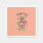 Serviette En Papier Cute girly gingerbread plates (Devant)