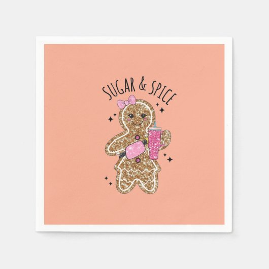 Serviette En Papier Cute girly gingerbread plates (Devant)