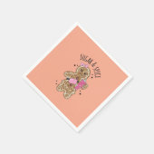 Serviette En Papier Cute girly gingerbread plates (Coin)