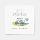 Serviette En Papier Cute Golf Part Putt Party (Devant)