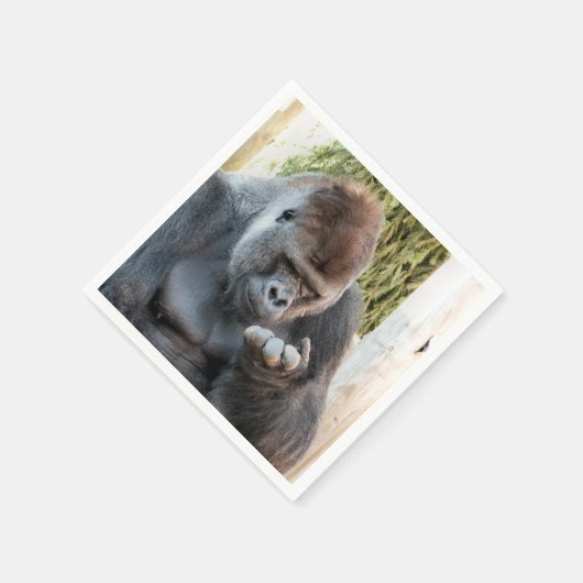SERVIETTE EN PAPIER CUTE GORILLA (Coin)