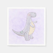 Serviette En Papier Cute Gray Tyrannosaure Rex Dinosaur Toy (Devant)