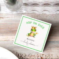 Cute Grenouille Prince Baby shower serviettes