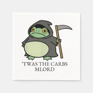 Serviette En Papier Cute Grim Reaper Frog – C'étaient les glucides, M'