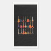 Serviette En Papier Cute Guitar Rock and Roll Musical Instruments (Devant)