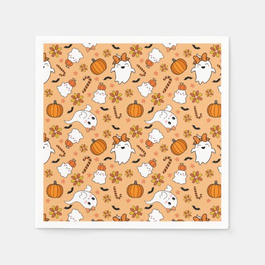 Serviette En Papier Cute Halloween (Devant)