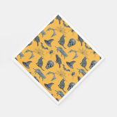 Serviette En Papier Cute Halloween conception tout-en-long (Coin)