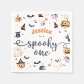 Serviette En Papier Cute Halloween Fantôme 1er anniversaire (Devant)