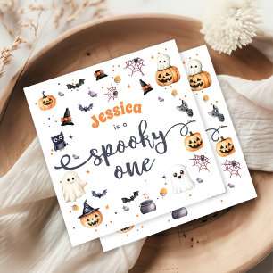 Serviette En Papier Cute Halloween Fantôme 1er anniversaire