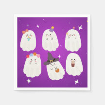 Cute halloween fantômes serviettes éffrayantes