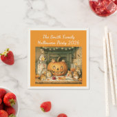 Serviette En Papier Cute Halloween Hamster Snack Party (En situation)