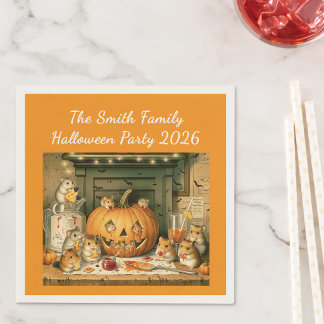 Serviette En Papier Cute Halloween Hamster Snack Party