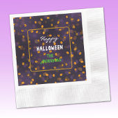 Serviette En Papier Cute Halloween souriant Citrouille Cocktail Coin