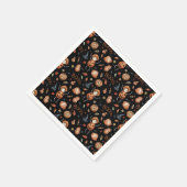 Serviette En Papier Cute Halloween Thème Citrouilles et Boos (Coin)