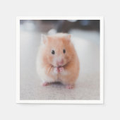 Serviette En Papier Cute Hamster Aimer Animaux (Devant)