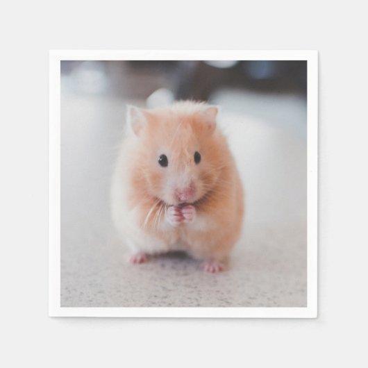 Serviette En Papier Cute Hamster Aimer Animaux (Devant)