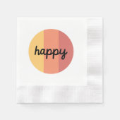 Serviette En Papier Cute Happy Napkin (Devant)