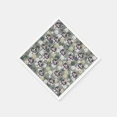 Serviette En Papier Cute Husky Papier serviettes (Coin)