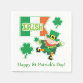 Serviette En Papier Cute Irish Leprechaun (Devant)