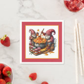 Serviette En Papier Cute Jam fêter gnome (En situation)