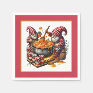 Serviette En Papier Cute Jam fêter gnome