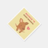 Serviette En Papier Cute Joey Kangaroo Baby shower papier serviettes (Coin)