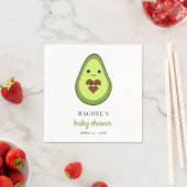 Serviette En Papier Cute Kawaii Avocado Baby shower enceinte Fiesta (En situation)
