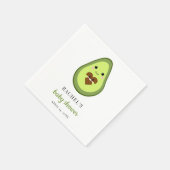 Serviette En Papier Cute Kawaii Avocado Baby shower enceinte Fiesta (Coin)
