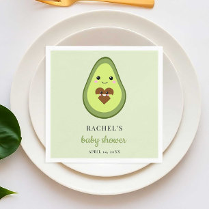 Serviette En Papier Cute Kawaii Avocado Baby shower enceinte Fiesta