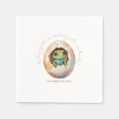 Serviette En Papier Cute Kawaii Gecko Lizard Baby shower d'oeufs (Devant)