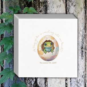 Serviette En Papier Cute Kawaii Gecko Lizard Baby shower d'oeufs