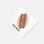 Serviette En Papier Cute Kawaii Hot Dog (Coin)
