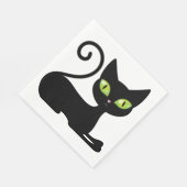 Serviette En Papier Cute Kitten Kitty Halloween Chat noir serviettes (Coin)