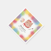 Serviette En Papier Cute Kitty Cat Peinture Art Anniversaire (Coin)