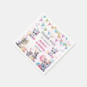 Serviette En Papier Cute Kitty Chat 1er fête d'anniversaire (Coin)
