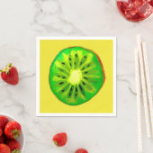 Serviette En Papier Cute kiwi illustration fruit art (En situation)
