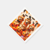 Serviette En Papier Cute labrador puppies halloween (Coin)