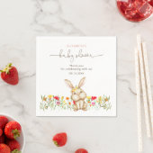 Serviette En Papier Cute lapin lapin Baby shower serviettes (En situation)